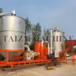 double bins of small farm grain dryer for drying grains