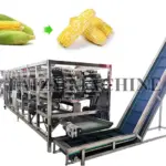 corn husk remover for separating husk and ears