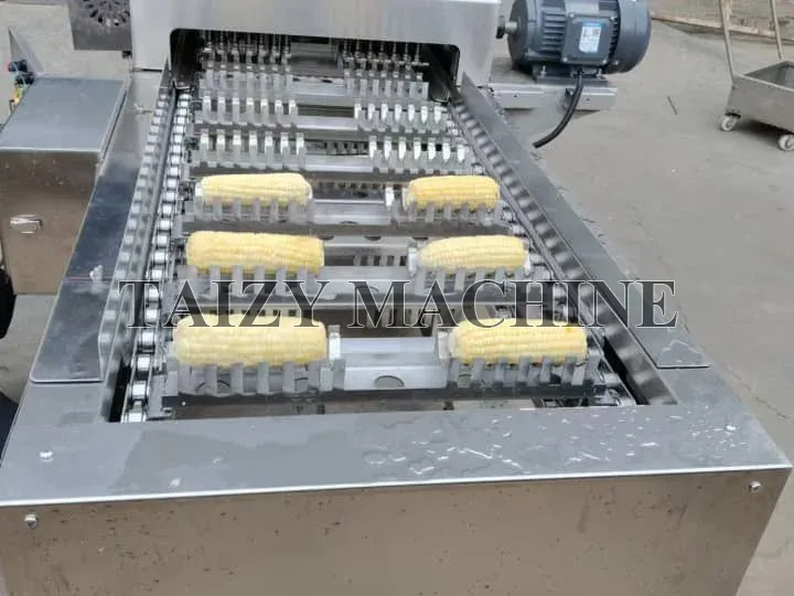 Automatic Sweet Corn Cutting Machine For Processing Fresh Maize 1 a machine with corn on it