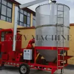 secador de grãos portátil adequado para processamento de milho em pequena escala