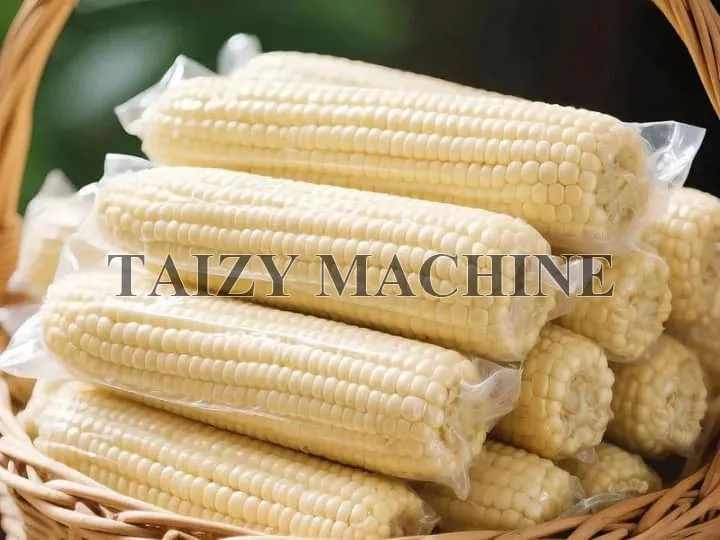 Industrial Corn Husk Remover For Large Food Processing Factory 5 vacuum packed corn