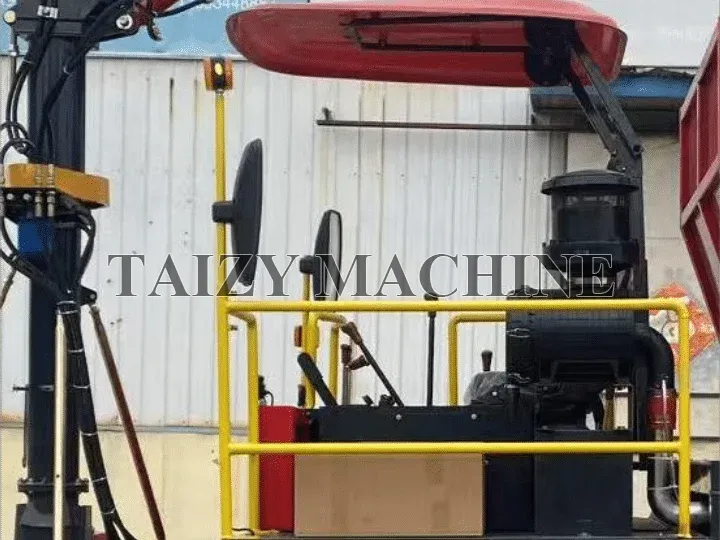 control and safety system of corn silage harvester