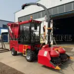 corn silage harvesting machine