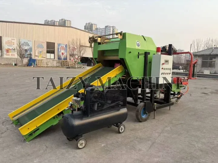 Taizy New Corn Silage Baler Machine 7 9YDB-70 silage wrapper with electric motor