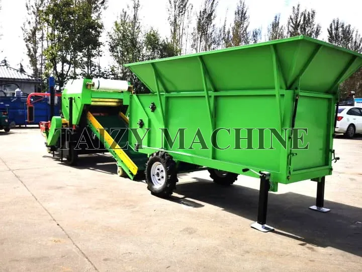 Taizy New Corn Silage Baler Machine 6 baling and wrapping machine material hopper
