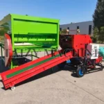 corn silage baler with silos