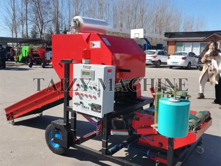 fully automatic square bales wrapper