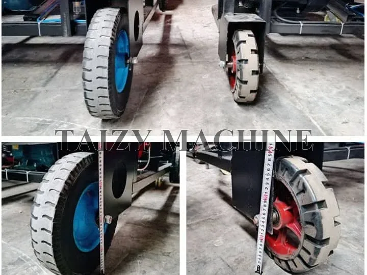 updated tires of our bale wrapper