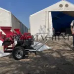 Ethiopian corn thresher trial operation