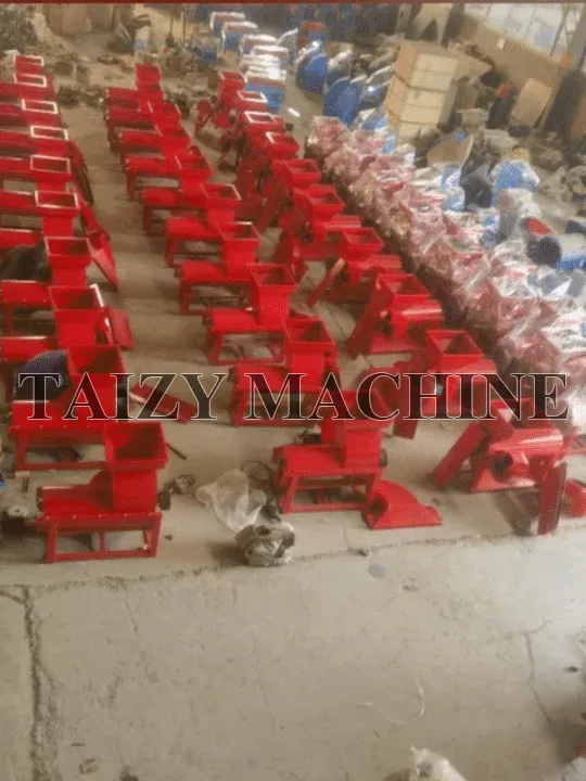 corn thresher in warehouse