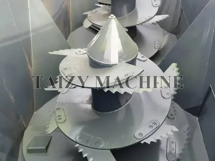 internal structure of vertical feed mixer