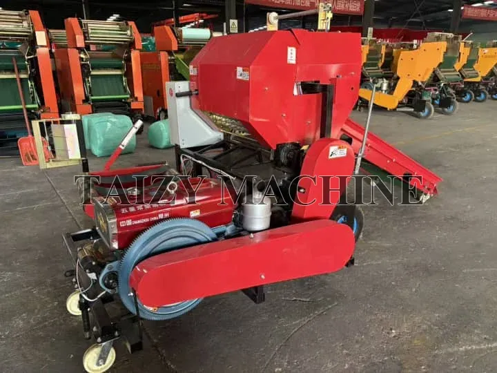 corn silage baler and wrapper