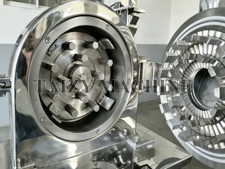 Australian Client Orders Powder Grinder For Exhibition 2 details of stainless steel grinding machine