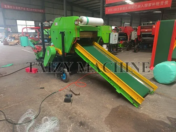 Tanzania Customer Invests In Baler Wrapper Combination 1 forage baling wrapping machine