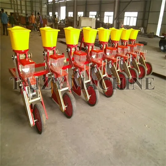 The 8-row corn planter is a tractor-mounted agricultural machine designed to plant eight rows of corn seeds in a single pass. It is widely used in large-scale farming to improve planting efficiency and ensure uniform seed spacing and depth.