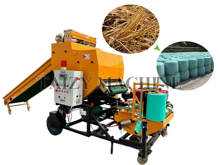 Time and Labor Saving Fully Automatic Silage Bale Wrapper