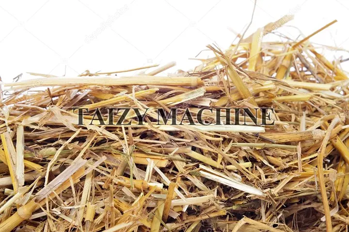 Rice straw consists of the stems, leaves, and leaf sheaths remaining after the rice grains are harvested.