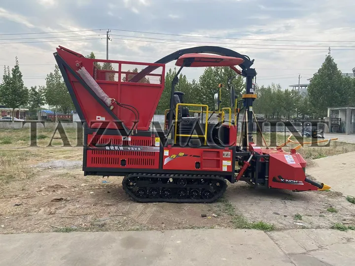 crawler corn silage harvesting equipment
