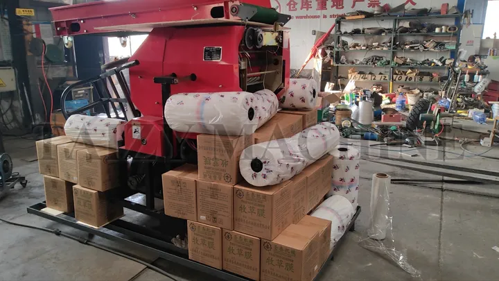 preparation of the silage bale wrapper