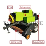 square hay baler structure