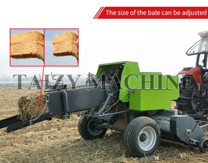 the size of the bale can be adjusted