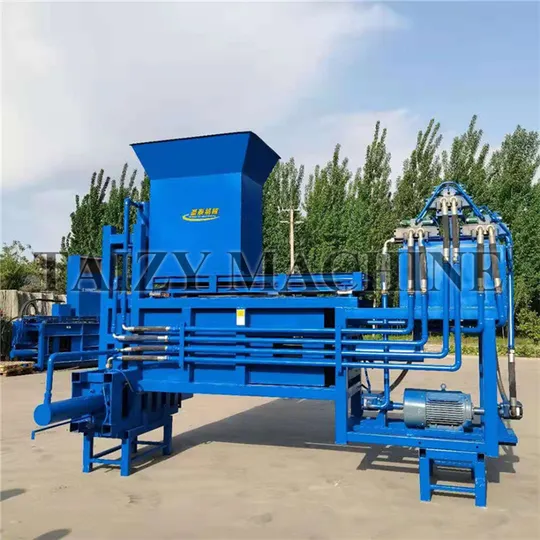 hay baler with double bagging
